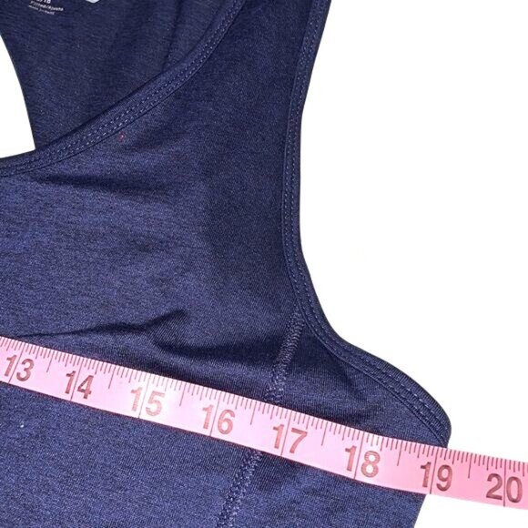 Old Navy Active Go-Dry Navy Blue Tank Top XL Fitted With Back Cutout Design Ligh - Picture 8 of 9